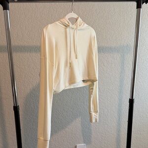 Gymshark- Whitney Simmons Off-White Cropped Hoodie